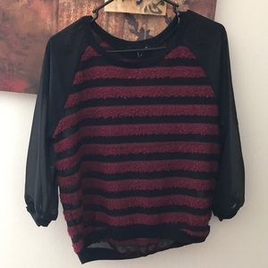 Black and wine NWT sweater!